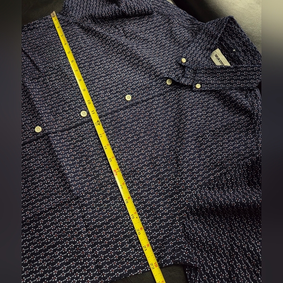 Taylor Stitch Button Shirt Men's Size 42 Navy Blue Cotton Long Sleeve - Picture 5 of 7